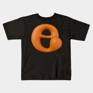 Liquid Type Letter E Kids T-Shirt